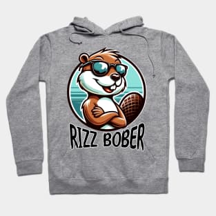 Rizz Bober | Polish Beaver in Sunglasses | Bóbr | Slav | Slavic | Funny gamer meme | Meme from Poland | Streaming | Rizzard god Rizzler Hoodie